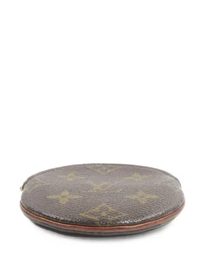 Pre-owned Louis Vuitton Monogram-patterncoin Case In Brown