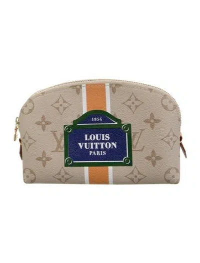 Pre-owned Louis Vuitton Monopaname Cosmetic Pouch Pm In Neutrals