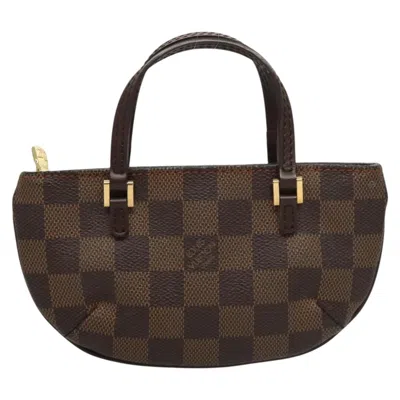 Pre-owned Louis Vuitton Monosque Brown Canvas Clutch Bag ()