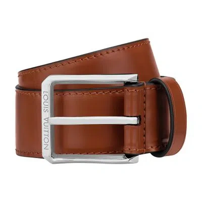 Louis Vuitton Montaigne 35mm Belt In Beige