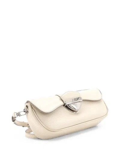 Pre-owned Louis Vuitton Montaigne Epi Leather Clutch Bag In Neutral
