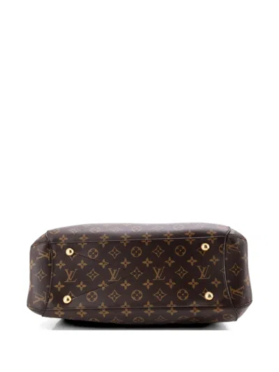 Pre-owned Louis Vuitton Montaigne Handbag Monogram Canvas Gm Tote Bag In Brown
