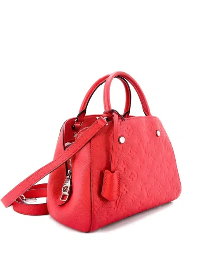 Pre-owned Louis Vuitton Montaigne Handbag Monogram Empreinte Leather Bb Satchel