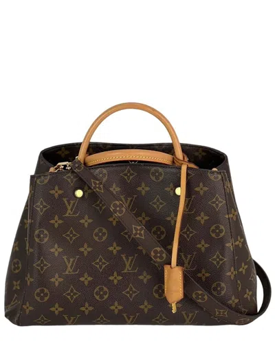 Pre-owned Louis Vuitton Montaigne Mm Monogram Shoulder Bag