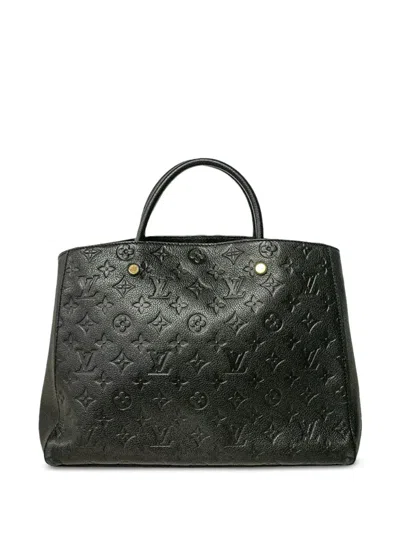 Pre-owned Louis Vuitton Montaigne Tote Bag In Black