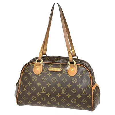 Pre-owned Louis Vuitton Montorgueil Brown Canvas Shoulder Bag ()