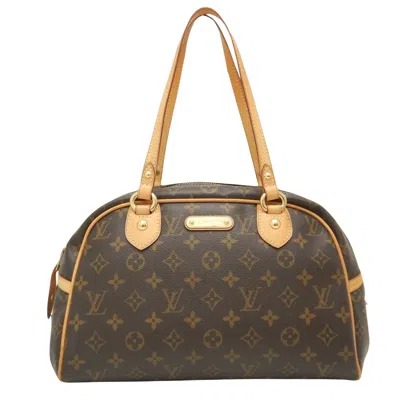 Pre-owned Louis Vuitton Montorgueil Brown Canvas Shoulder Bag ()