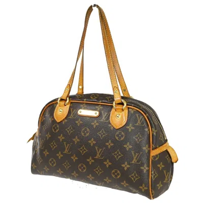 Pre-owned Louis Vuitton Montorgueil Canvas Shoulder Bag () In Brown