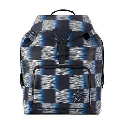 Louis Vuitton Montsouris Backpack In Blue