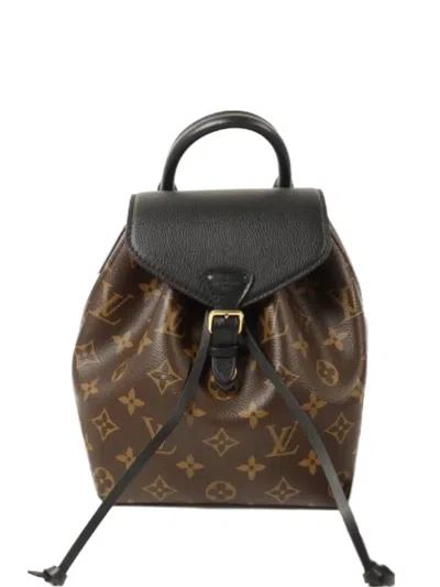 Pre-owned Louis Vuitton Montsouris Bb Monogram Backpack In Brown