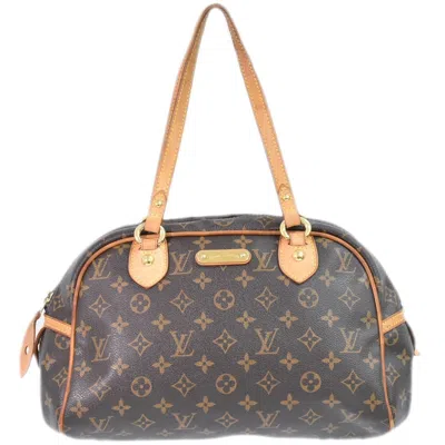 Pre-owned Louis Vuitton Montsouris Brown Canvas Shoulder Bag ()