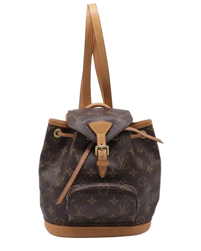 Louis Vuitton Montsouris Mini Backpack (authentic Pre-loved) In Brown