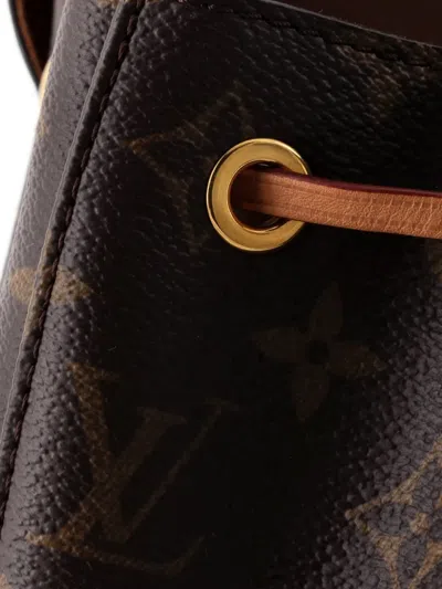 Pre-owned Louis Vuitton Montsouris Nm Monogram Canvas Bb Backpack In 褐色