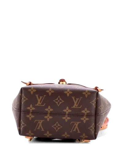 Pre-owned Louis Vuitton Montsouris Nm Monogram Canvas Bb Backpack In Brown