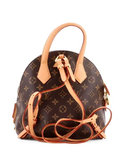 Pre-owned Louis Vuitton Moon Monogram Canvas Backpack In Brown