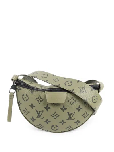 Pre-owned Louis Vuitton Moon Monogram Crossbody Bag In Green