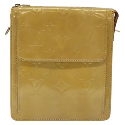 Pre-owned Louis Vuitton Mott Beige Patent Leather Clutch Bag ()