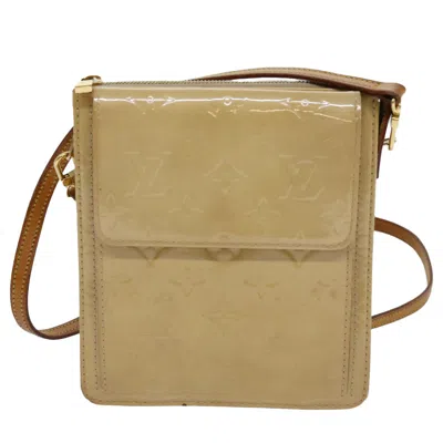 Pre-owned Louis Vuitton Mott Beige Patent Leather Clutch Bag ()