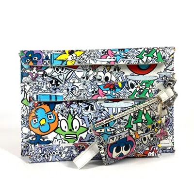 Pre-owned Louis Vuitton Multi-color Canvas Leather Clutch Bag ()
