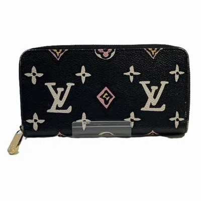 Pre-owned Louis Vuitton Multi-color Noir Pink Canvas Long Wallet (bi-fold) ()
