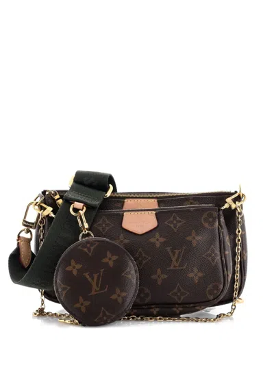 Pre-owned Louis Vuitton Multi Pochette Accessoires Monogram Canvas Crossbody Bag In Brown