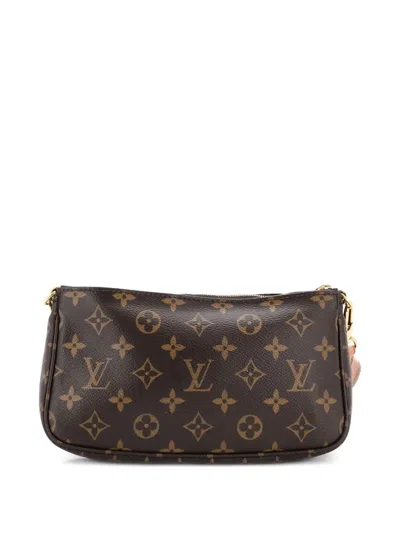 Pre-owned Louis Vuitton Multi Pochette Accessoires Monogram Canvas Crossbody Bag In Brown