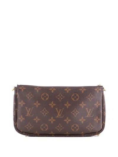 Pre-owned Louis Vuitton Multi Pochette Accessoires Monogram Canvas Crossbody Bag In Brown
