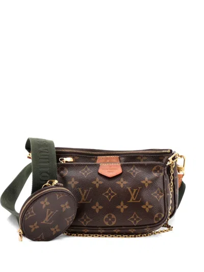 Pre-owned Louis Vuitton Multi Pochette Accessoires Monogram Canvas Crossbody Bag In Brown