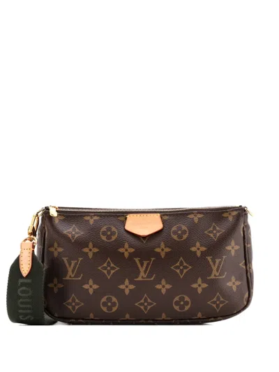 Pre-owned Louis Vuitton Multi Pochette Accessoires Monogram Canvas Crossbody Bag In Brown