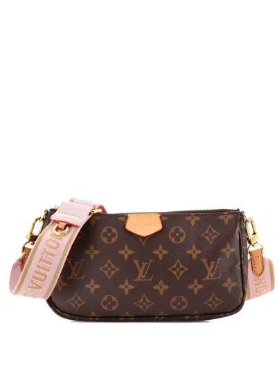 Pre-owned Louis Vuitton Multi Pochette Accessoires Monogram Canvas Crossbody Bag In Brown