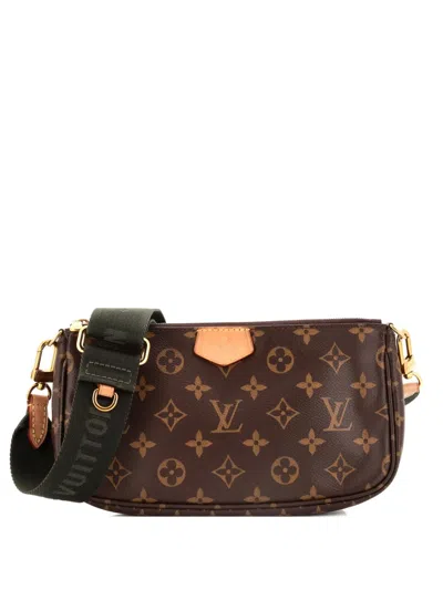 Pre-owned Louis Vuitton Multi Pochette Accessoires Monogram Canvas Crossbody Bag In Brown