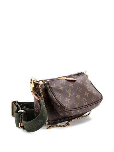 Pre-owned Louis Vuitton Multi Pochette Accessoires Monogram Canvas Crossbody Bag In Brown