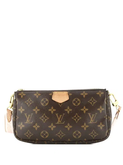 Pre-owned Louis Vuitton Multi Pochette Accessoires Monogram Canvas Crossbody Bag In Brown