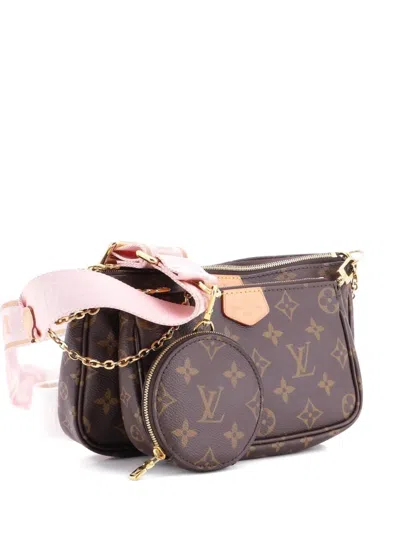 Pre-owned Louis Vuitton Multi Pochette Accessoires Monogram Canvas Crossbody Bag In Brown