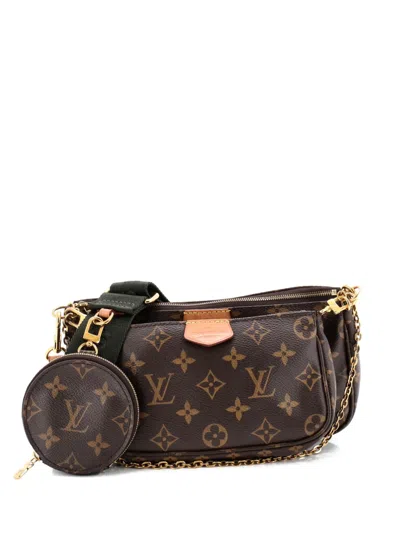 Pre-owned Louis Vuitton Multi Pochette Accessoires Monogram Canvas Crossbody Bag In Brown