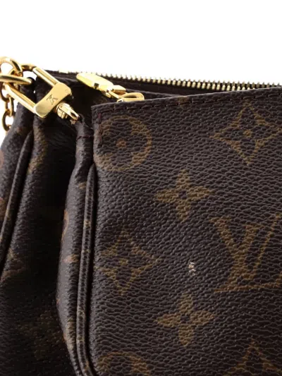 Pre-owned Louis Vuitton Multi Pochette Accessoires Monogram Canvas Crossbody Bag In Brown