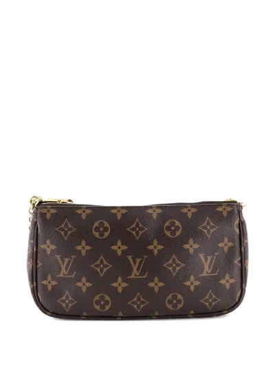 Pre-owned Louis Vuitton Multi Pochette Accessoires Monogram Canvas Crossbody Bag In Brown