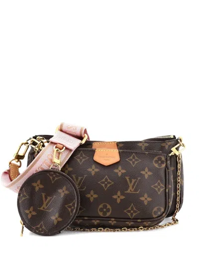 Pre-owned Louis Vuitton Multi Pochette Accessoires Monogram Canvas Crossbody Bag In Brown