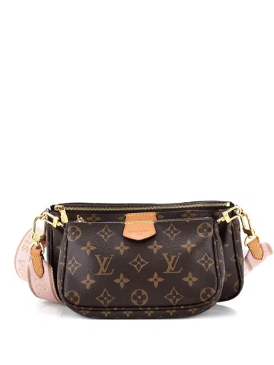 Pre-owned Louis Vuitton Multi Pochette Accessoires Monogram Canvas Crossbody Bag In Brown