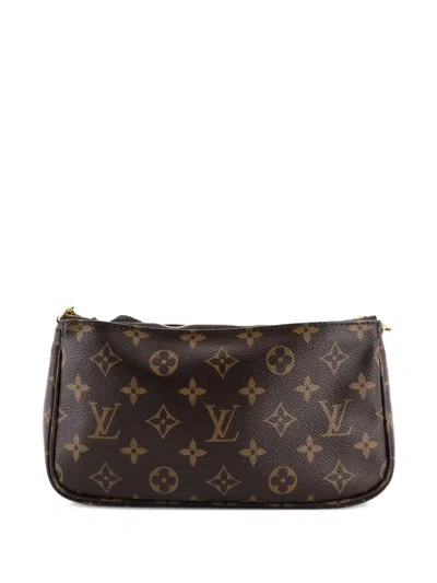 Pre-owned Louis Vuitton Multi Pochette Accessoires Monogram Canvas Crossbody Bag In Brown
