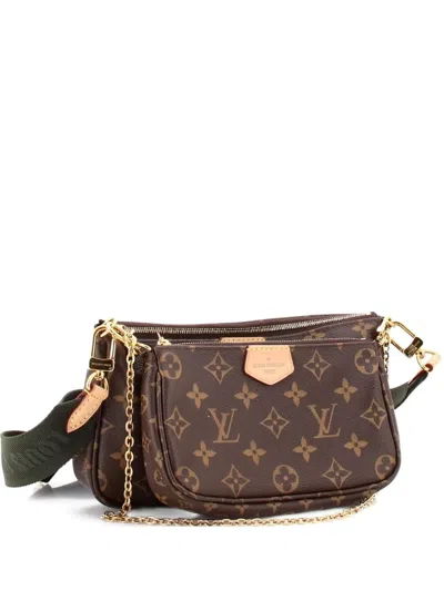 Pre-owned Louis Vuitton Multi Pochette Accessoires Monogram Canvas Crossbody Bag In Brown