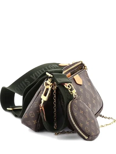Pre-owned Louis Vuitton Multi Pochette Accessoires Monogram Canvas Crossbody Bag In Brown