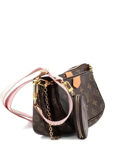 Pre-owned Louis Vuitton Multi Pochette Accessoires Monogram Canvas Crossbody Bag In Brown