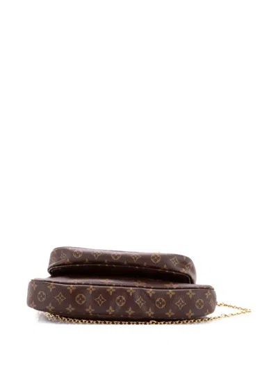 Pre-owned Louis Vuitton Multi Pochette Accessoires Monogram Canvas Crossbody Bag In Brown