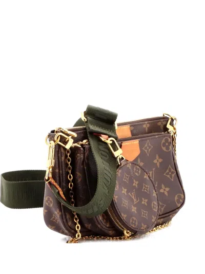 Pre-owned Louis Vuitton Multi Pochette Accessoires Monogram Canvas Crossbody Bag In Brown