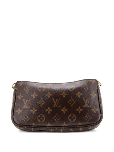 Pre-owned Louis Vuitton Multi Pochette Accessoires Monogram Canvas Crossbody Bag In Brown
