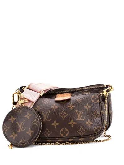 Pre-owned Louis Vuitton Multi Pochette Accessoires Monogram Canvas Crossbody Bag In Brown