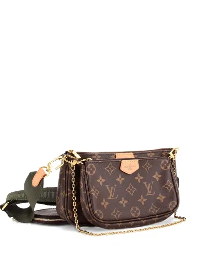 Pre-owned Louis Vuitton Multi Pochette Accessoires Monogram Canvas Crossbody Bag In Brown
