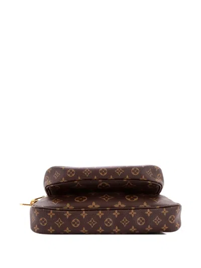 Pre-owned Louis Vuitton Multi Pochette Accessoires Monogram Canvas Crossbody Bag In Brown