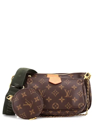 Pre-owned Louis Vuitton Multi Pochette Accessoires Monogram Canvas Crossbody Bag In Brown
